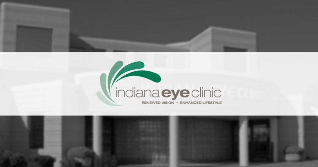 Indiana Eye Clinic logo with building